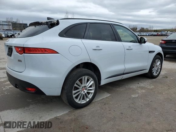 2020 Jaguar F-Pace 25t Checkered Flag Edition with VIN SADCP2FX6LA662984, listed as a Copart auction lot 55518465 with 39,981 mi miles and Clean title. Bid and sale history available at DreamBid. Image 3.