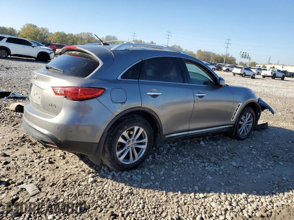 2009 Infiniti FX35 with VIN JNRAS18W69M158460, listed as a Copart auction lot 76367334 with 232,036 mi miles and Salvage Title. Bid and sale history available at carsss.com. Image 3.