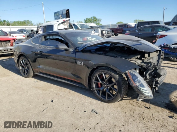 2022 Ford Mustang Mach 1 with VIN 1FA6P8R08N5555446, listed as a Copart auction lot 53300445 with 66,139 mi miles and Salvage title. Bid and sale history available at DreamBid. Image 4.