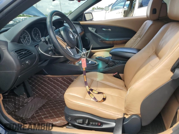 2008 BMW 6 Series 650i with VIN WBAEB53568CX63345, listed as a Copart auction lot 70633554 with 91,046 mi miles and Salvage Title. Bid and sale history available at carsss.com. Image 7.