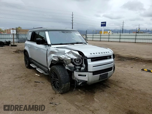 2020 Land Rover Defender HSE with VIN SALE1EEU9L2003444, listed as a Copart auction lot 55457225 with 27,092 mi miles and Salvage title. Bid and sale history available at DreamBid. Image 14.