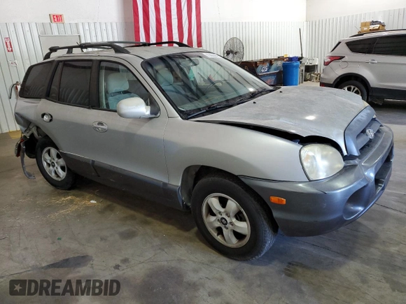 2006 Hyundai Santa Fe GLS with VIN KM8SC13D66U068594, listed as a Copart auction lot 77463854 with 132,081 mi miles and Salvage Title. Bid and sale history available at carsss.com. Image 4.