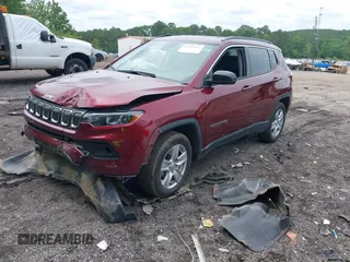 2022 Jeep Compass Latitude with VIN 3C4NJCBB9NT202123, listed as a IAAI auction lot 42234627 with 87,792 mi miles and . Bid and sale history available at DreamBid. Image 17.