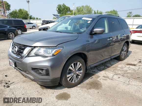 2019 Nissan Pathfinder S with VIN 5N1DR2MMXKC633330, listed as a Copart auction lot 64397035 with 190,196 mi miles and Clean title. Bid and sale history available at DreamBid. Image 1.