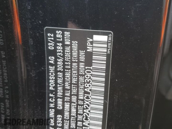 2012 Porsche Cayenne Turbo z VIN WP1AC2A2XCLA83901, wystawiony jako Copart lot #80627904 z przebiegiem 142 352 mil mil oraz Szkoda całkowita • Salvage title. Historia ofert i sprzedaży dostępna na DreamBid. Obrazek 13.