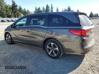 2020 Honda Odyssey Touring with VIN 5FNRL6H89LB002203, listed as a Copart auction lot 74522434 with 48,901 mi miles and Salvage Title. Bid and sale history available at DreamBid. Image 2.