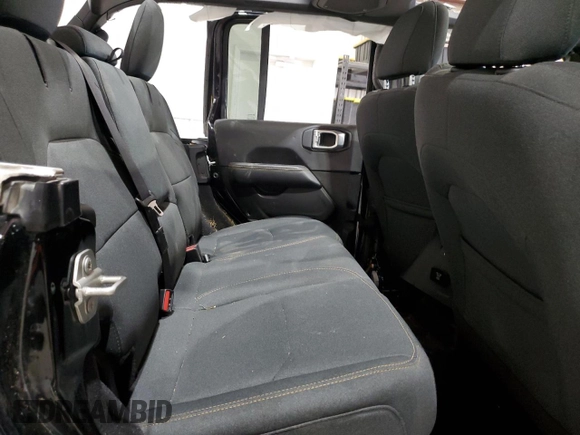 2024 Jeep Wrangler Sahara with VIN 1C4RJXP60RW257385, listed as a Copart auction lot 47660655 with 20,899 mi miles and Salvage title. Bid and sale history available at DreamBid. Image 10.