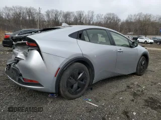 2024 Toyota Prius LE with VIN JTDACAAUXR3024496, listed as a Copart auction lot 43538785 with 21,217 mi miles and Salvage Title. Bid and sale history available at carsss.com. Image 3.
