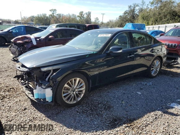 2020 Infiniti Q50 3.0t SPORT with VIN JN1EV7AP5LM207267, listed as a Copart auction lot 43167905 with 72,084 mi miles and Salvage Title. Bid and sale history available at carsss.com. Image 1.