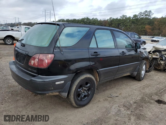 1999 Lexus RX 300 Luxury SUV with VIN JT6HF10U1X0016168, listed as a Copart auction lot 85007674 with 0 mi miles and Salvage Title. Bid and sale history available at carsss.com. Image 3.
