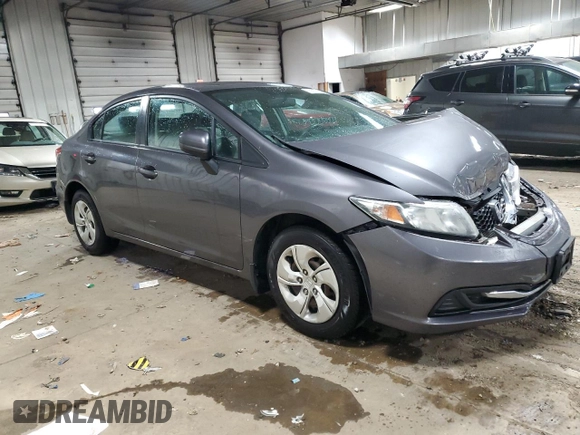 2015 Honda Civic LX with VIN 19XFB2F50FE026925, listed as a Copart auction lot 55179905 with 181,255 mi miles and Non Repairable. Bid and sale history available at DreamBid. Image 4.