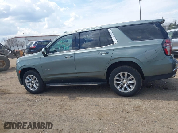 2024 Chevrolet Tahoe Premier with VIN 1GNSCSKD3RR131080, listed as a IAAI auction lot 42113461 with 46,654 mi miles and . Bid and sale history available at DreamBid. Image 14.