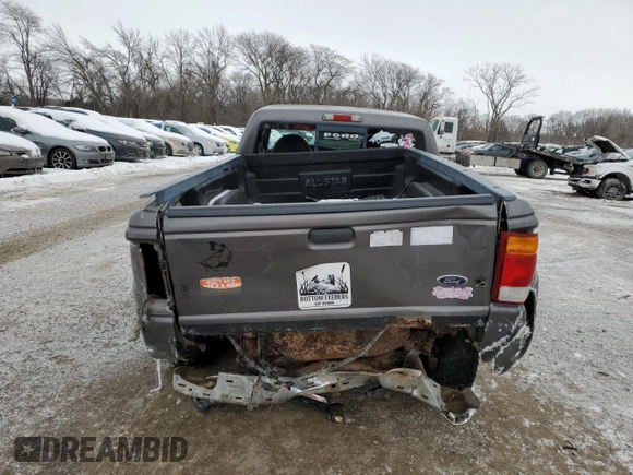 1999 Ford Ranger XL with VIN 1FTZR15V5XPC00431, listed as a Copart auction lot 44642935 with 190,407 mi miles and Salvage Title. Bid and sale history available at carsss.com. Image 6.