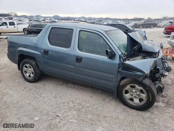 2007 Honda Ridgeline RT with VIN 2HJYK16267H524864, listed as a Copart auction lot 42225805 with 0 mi miles and Clean Title. Bid and sale history available at carsss.com. Image 4.