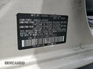 2021 Subaru Crosstrek Premium with VIN JF2GTAPC6M8278051, listed as a Copart auction lot 60501405 with 46,350 mi miles and Salvage title. Bid and sale history available at DreamBid. Image 13.