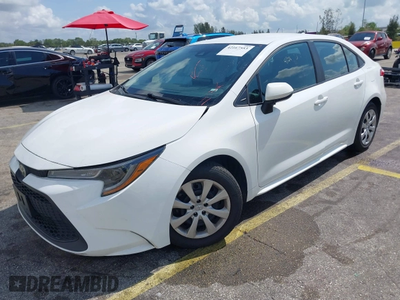2022 Toyota Corolla LE with VIN 5YFEPMAE0NP358957, listed as a IAAI auction lot 42167553 with 48,339 mi miles and . Bid and sale history available at carsss.com. Image 17.