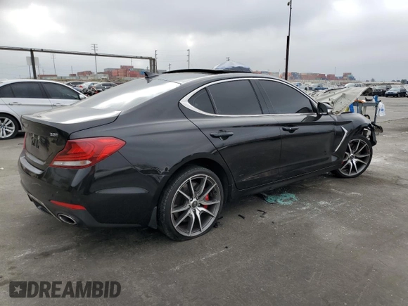 2019 Genesis G70 3.3T Advanced with VIN KMTG34LE0KU037714, listed as a Copart auction lot 69342024 with 55,490 mi miles and Salvage Title. Bid and sale history available at carsss.com. Image 3.