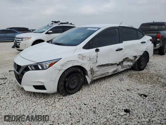 2022 Nissan Versa S with VIN 3N1CN8DVXNL832476, listed as a Copart auction lot 51307035 with 46,935 mi miles and Salvage title. Bid and sale history available at DreamBid. Image 1.