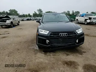 2020 Audi Q5 Premium Plus with VIN WA1BNAFY4L2065613, listed as a Copart auction lot 60804035 with 52,698 mi miles and Salvage title. Bid and sale history available at DreamBid. Image 14.