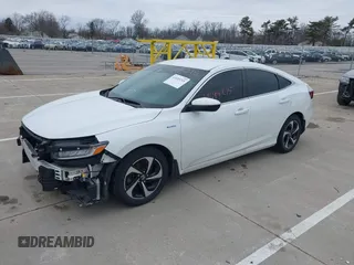 2021 Honda Insight EX with VIN 19XZE4F5XME007070, listed as a IAAI auction lot 41695215 with 99,670 mi miles and . Bid and sale history available at carsss.com. Image 2.