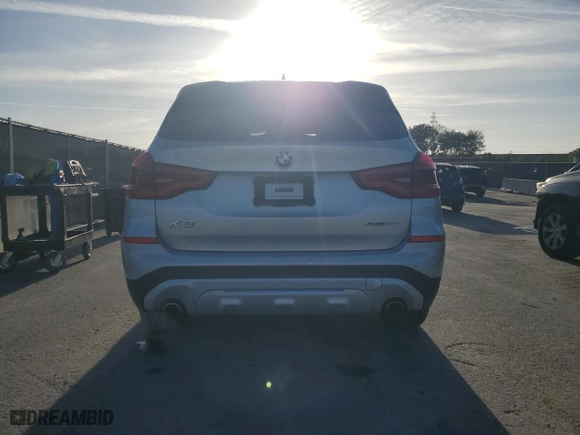2021 BMW X3 sDrive30i with VIN 5UXTY3C01M9F59546, listed as a Copart auction lot 51930365 with 155,537 mi miles and Clean Title. Bid and sale history available at carsss.com. Image 6.