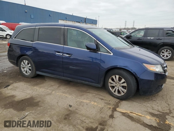 2016 Honda Odyssey EX-L with VIN 5FNRL5H68GB009674, listed as a Copart auction lot 50263385 with 159,752 mi miles and Clean Title. Bid and sale history available at carsss.com. Image 4.