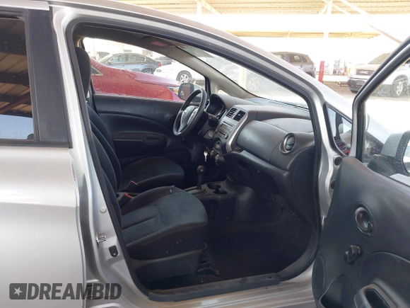 2014 Nissan Note S with VIN 3N1CE2CP0EL385172, listed as a IAAI auction lot 42315761 with 92,699 mi miles and . Bid and sale history available at DreamBid. Image 5.