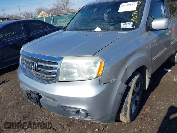 2013 Honda Pilot EX-L with VIN 5FNYF3H59DB015574, listed as a IAAI auction lot 38777512 with Not Provided miles and . Bid and sale history available at DreamBid. Image 6.