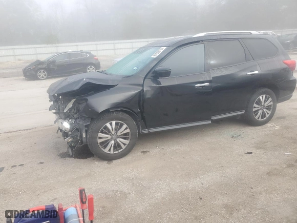 2019 Nissan Pathfinder S with VIN 5N1DR2MN0KC629750, listed as a Copart auction lot 87008704 with 133835 miles and Clean Title. Bid and sale history available at carsss.com. Image 1.