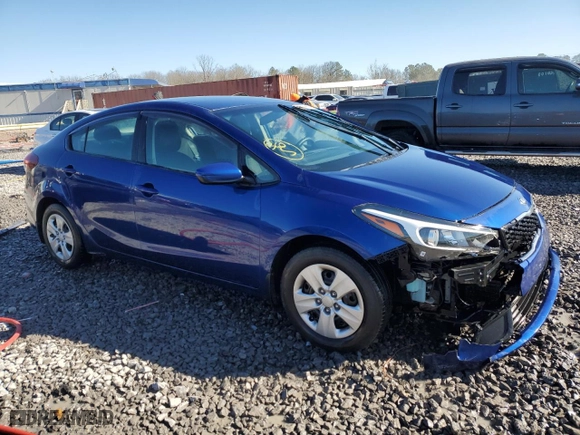 2017 Kia Forte LX with VIN 3KPFK4A73HE148685, listed as a Copart auction lot 45975625 with 130,568 mi miles and Salvage Title. Bid and sale history available at carsss.com. Image 4.