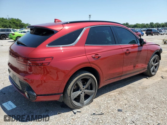 2023 Genesis GV70 2.5T with VIN KMUMADTB3PU111631, listed as a Copart auction lot 60283415 with 37,708 mi miles and Salvage title. Bid and sale history available at DreamBid. Image 3.