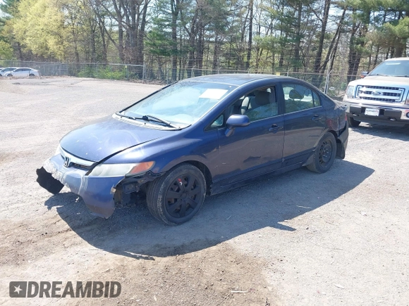 2007 Honda Civic Sdn LX with VIN 1HGFA16547L034503, listed as a IAAI auction lot 42063562 with 181,281 mi miles. Bid and sale history available at carsss.com. Image 2.