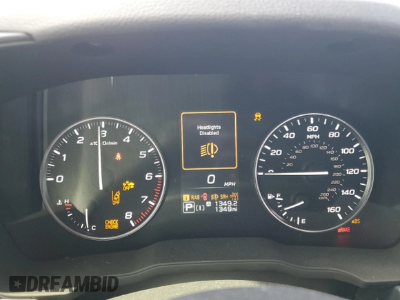 2025 Subaru Forester Limited with VIN JF2SLDRC9SH458890, listed as a Copart auction lot 54612965 with 1,349 mi miles and Salvage title. Bid and sale history available at DreamBid. Image 9.