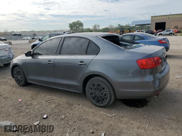 2012 Volkswagen Jetta S with VIN 3VW2K7AJ3CM407019, listed as a Copart auction lot 55073655 with 123,290 mi miles and Salvage title. Bid and sale history available at DreamBid. Image 2.