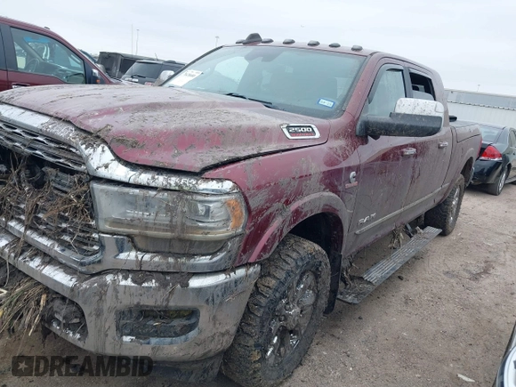 2019 Ram 2500 Limited z VIN 3C6UR5TLXKG514230, wystawiony jako IAAI lot #41628680 z przebiegiem Nie podano mil oraz . Historia ofert i sprzedaży dostępna na DreamBid. Obrazek 2.