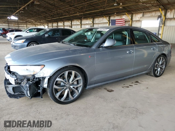 2012 Audi A6 Prestige with VIN WAUHGAFC1CN163184, listed as a Copart auction lot 59620405 with 90,420 mi miles and Salvage title. Bid and sale history available at DreamBid. Image 1.