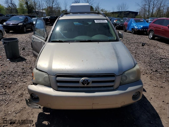 2006 Toyota Highlander with VIN JTEHP21A260185173, listed as a Copart auction lot 53205995 with 0 mi miles and Salvage Title. Bid and sale history available at carsss.com. Image 5.