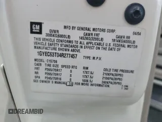 2004 Cadillac Escalade z VIN 1GYEC63T04R277457, wystawiony jako Copart lot #78555564 z przebiegiem 170 153 mil mil oraz Szkoda całkowita • Salvage title. Historia ofert i sprzedaży dostępna na DreamBid. Obrazek 13.