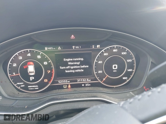 2018 Audi Q5 Premium Plus with VIN WA1BNAFY3J2006324, listed as a IAAI auction lot 41099767 with 52,332 mi miles. Bid and sale history available at carsss.com. Image 7.