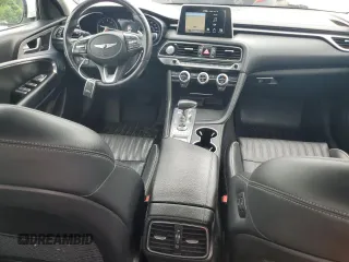 2020 Genesis G70 2.0T with VIN KMTG34LA4LU053431, listed as a Copart auction lot 60697685 with 91,626 mi miles and Salvage title. Bid and sale history available at DreamBid. Image 8.