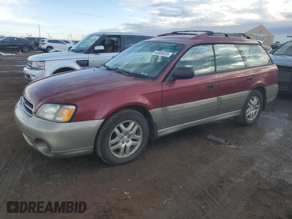 2002 Subaru Legacy Outback with VIN 4S3BH675527642035, listed as a Copart auction lot 43069325 with 208,818 mi miles and Clean title. Bid and sale history available at DreamBid. Image 1.