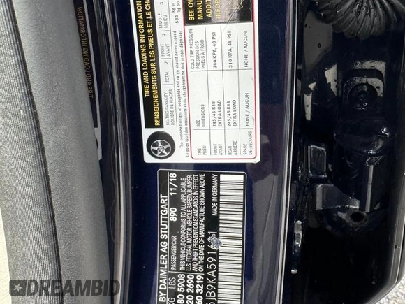 2019 Mercedes-Benz E 450 z VIN WDDZH6JB9KA591631, wystawiony jako Copart lot #58946415 z przebiegiem 158 139 mil mil oraz Czysty tytuł • Clean title. Historia ofert i sprzedaży dostępna na DreamBid. Obrazek 10.