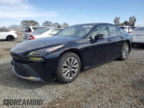 2021 Toyota Mirai XLE with VIN JTDAAAAA9MA003624, listed as a Copart auction lot 47292825 with 35,077 mi miles and Salvage Title. Bid and sale history available at carsss.com. Image 1.