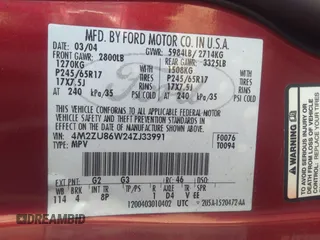 2004 Mercury Mountaineer Convenience z VIN 4M2ZU86W24ZJ33991, wystawiony jako IAAI lot #41521983 z przebiegiem 175 815 mil mil oraz . Historia ofert i sprzedaży dostępna na DreamBid. Obrazek 9.
