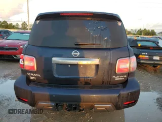 2020 Nissan Armada Platinum with VIN JN8AY2NF2L9360218, listed as a Copart auction lot 73315184 with 74,826 mi miles and Non Repairable. Bid and sale history available at carsss.com. Image 6.