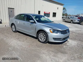 2015 Volkswagen Passat 1.8T Limited Edition with VIN 1VWAT7A34FC042401, listed as a IAAI auction lot 41828235 with 107,183 mi miles. Bid and sale history available at carsss.com. Image 1.