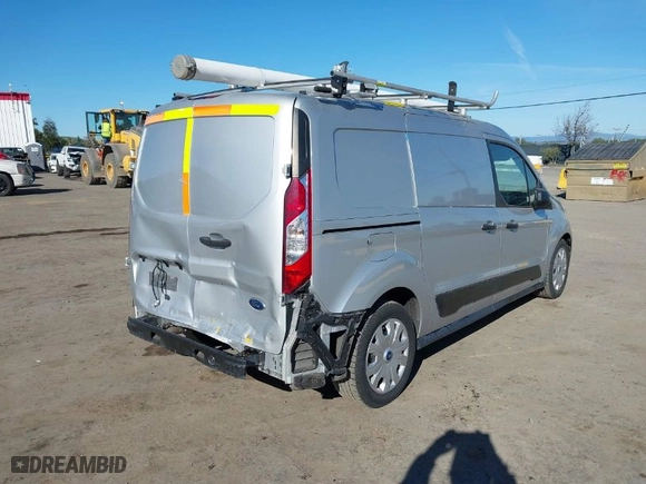 2021 Ford Transit Connect Van XLT with VIN NM0LS7F23M1492352, listed as a IAAI auction lot 41594913 with 90,100 mi miles. Bid and sale history available at carsss.com. Image 4.