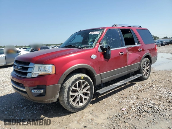 2015 Ford Expedition XLT with VIN 1FMJU1HT6FEF43020, listed as a Copart auction lot 50363135 with 133,608 mi miles and Salvage title. Bid and sale history available at DreamBid. Image 1.