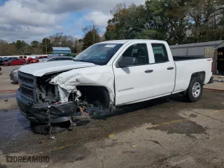 2015 Chevrolet Silverado 1500 LS with VIN 1GCVKPECXFZ263435, listed as a Copart auction lot 43146135 with 119,726 mi miles and Salvage Title. Bid and sale history available at carsss.com. Image 1.