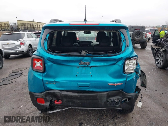2022 Jeep Renegade Trailhawk with VIN ZACNJDC13NPN57143, listed as a IAAI auction lot 41042785 with 25,040 mi miles and . Bid and sale history available at DreamBid. Image 16.